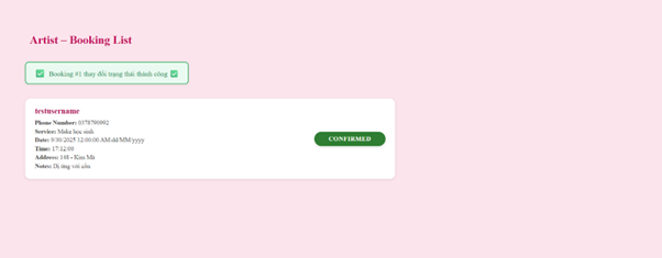 Artist quyết định nhận hoặc từ chối